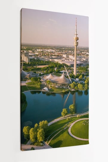 Obraz na płótnie HOMEPRINT,  park olimpijski w Monachium 50x100 cm HOMEPRINT