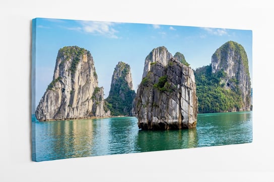 Obraz na płótnie HOMEPRINT, piękna sceneria nad zatoką Halong, północny Wietnam 120x50 cm HOMEPRINT
