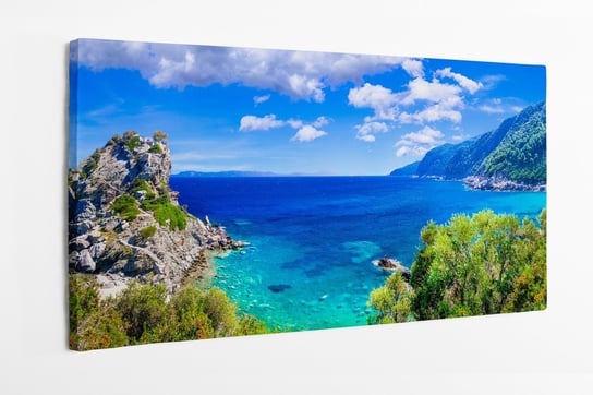 Obraz na płótnie HOMEPRINT, piękne greckie wyspy - Skopelos 120x60 cm HOMEPRINT