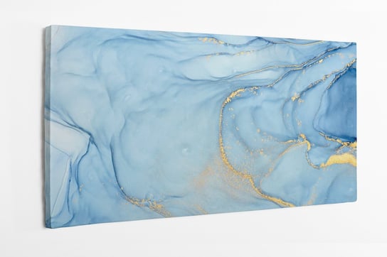 Obraz na płótnie HOMEPRINT, piękne tło płynnego akrylu z dodatkiem złotego pyłu, naturalny luksus, sztuka nowoczesna 100x50 cm HOMEPRINT