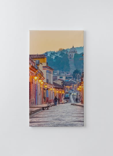 Obraz na płótnie HOMEPRINT, piękne uliczki i kolorowe fasady San Cristobal de las Casas w Chiapas, Meksyk 50x100 cm HOMEPRINT