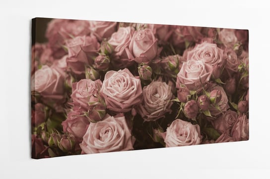 Obraz na płótnie HOMEPRINT, piękny bukiet róż 100x50 cm HOMEPRINT
