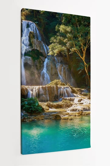 Obraz na płótnie HOMEPRINT,  Piękny wodospad Kuang Si w Laosie 60x120 cm HOMEPRINT