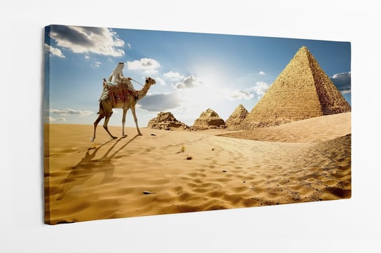 Obraz na płótnie HOMEPRINT, piramidy, piasek, Egipt 100x50 cm HOMEPRINT