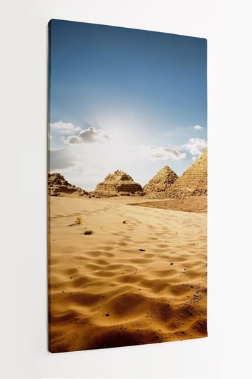 Obraz na płótnie HOMEPRINT, piramidy, piasek, Egipt 50x100 cm HOMEPRINT