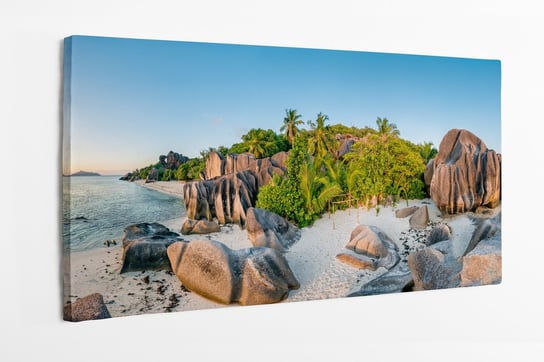 Obraz na płótnie HOMEPRINT, plaża Anse Source d'Argent 100x50 cm HOMEPRINT