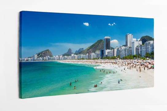 Obraz na płótnie HOMEPRINT, plaża Copacabana, Rio de Janeiro, Brazylia 100x50 cm HOMEPRINT