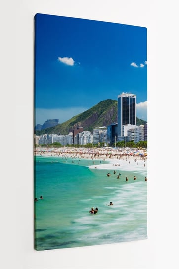 Obraz na płótnie HOMEPRINT, plaża Copacabana, Rio de Janeiro, Brazylia 50x100 cm HOMEPRINT