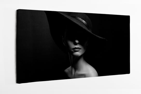 Obraz na płótnie HOMEPRINT, portret kobiety w cieniu 100x50 cm HOMEPRINT