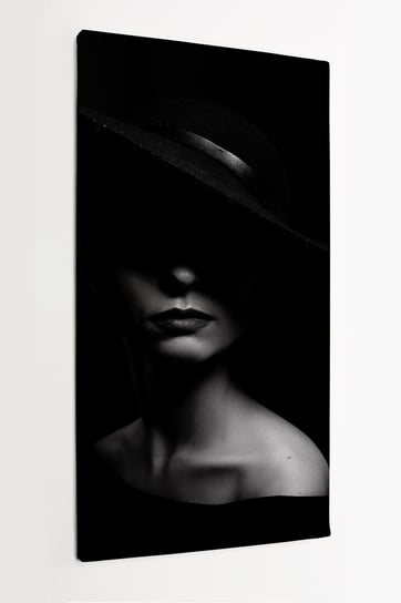 Obraz na płótnie HOMEPRINT, portret kobiety w cieniu 50x100 cm HOMEPRINT