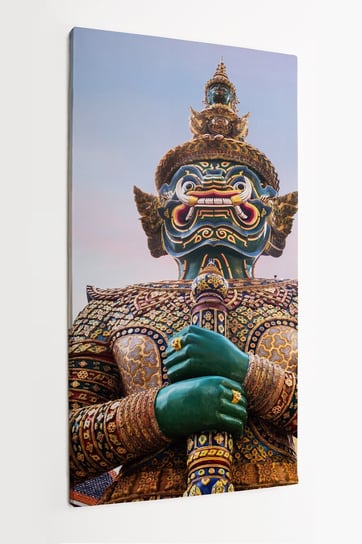 Obraz na płótnie HOMEPRINT, posąg, kultura, Wat Phra Kaew, świątynia Szmaragdowego Buddy, Bangkok 60x120 cm HOMEPRINT