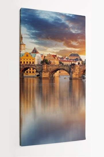 Obraz na płótnie HOMEPRINT, Praga, most Karola, Czechy, Republika Czeska 50x100 cm HOMEPRINT