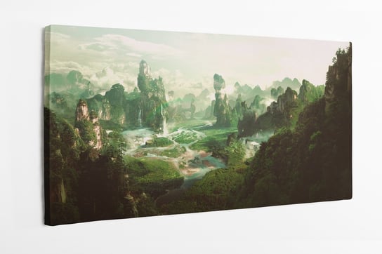 Obraz na płótnie HOMEPRINT, przyroda, las, fantasy 100x50 cm HOMEPRINT