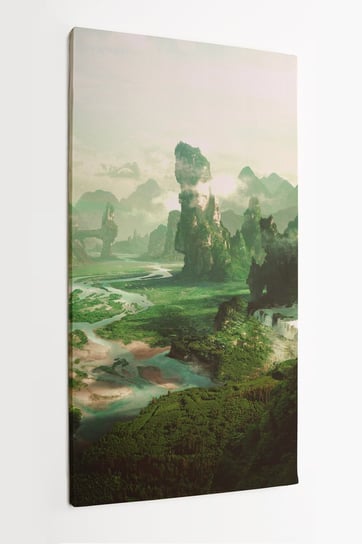 Obraz na płótnie HOMEPRINT, przyroda, las, fantasy 50x100 cm HOMEPRINT