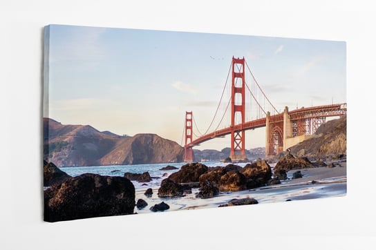 Obraz na płótnie HOMEPRINT, punkt widokowy na most Golden Gate, San Francisco, Kalifornia. 100x50 cm HOMEPRINT