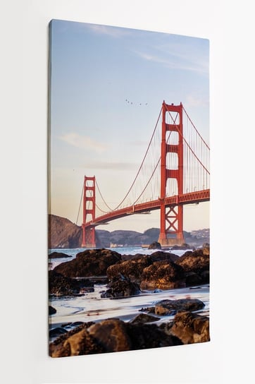 Obraz na płótnie HOMEPRINT, punkt widokowy na most Golden Gate, San Francisco, Kalifornia. 50x100 cm HOMEPRINT