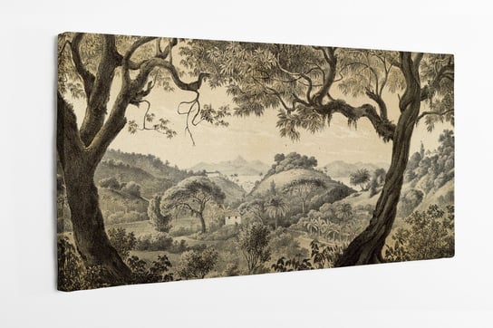 Obraz na płótnie HOMEPRINT, retro, panorama, zew Południowej Ameryki. 140x70 cm HOMEPRINT