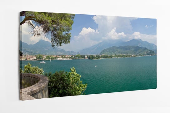 Obraz na płótnie HOMEPRINT, Riva del Garda, Aussicht, Garda, Monte Brione, Włochy, jezioro, natura 100x50 cm HOMEPRINT