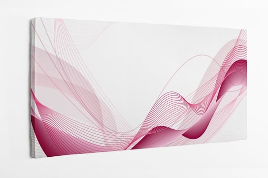 Obraz na płótnie HOMEPRINT, różowa fala, abstrakcja, sztuka 120x60 cm HOMEPRINT