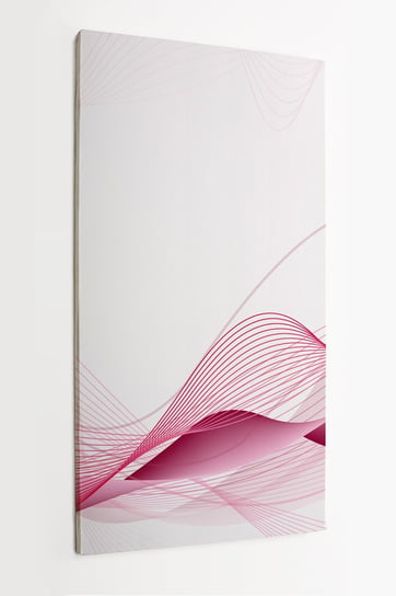 Obraz na płótnie HOMEPRINT, różowa fala, abstrakcja, sztuka 50x100 cm HOMEPRINT