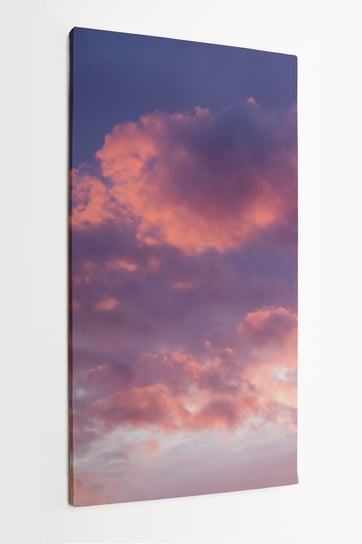 Obraz na płótnie HOMEPRINT, różowe niebo o zachodzie słońca 60x120 cm HOMEPRINT