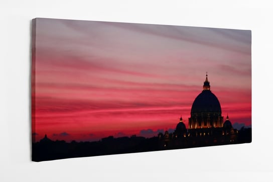 Obraz na płótnie HOMEPRINT, Rzym, Włochy, zachód słońca 100x50 cm HOMEPRINT