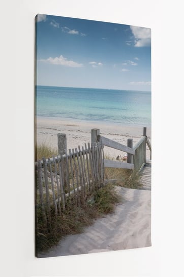 Obraz na płótnie HOMEPRINT, schodni na plażę, plaża Kerjouanno, Arzon 50x100 cm HOMEPRINT