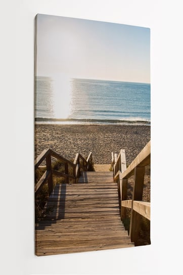 Obraz na płótnie HOMEPRINT, schody na plażę w Hiszpanii 50x100 cm HOMEPRINT