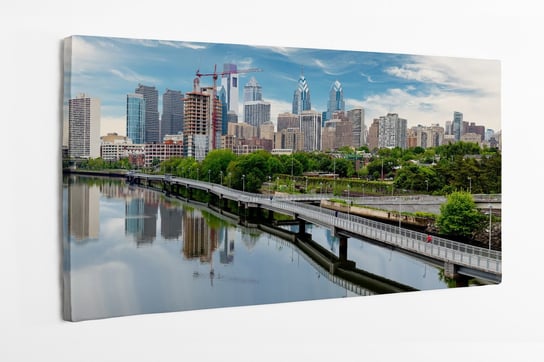 Obraz na płótnie HOMEPRINT, ścieżka rowerowa, panorama, droga, Filadelfia 120x50 cm HOMEPRINT