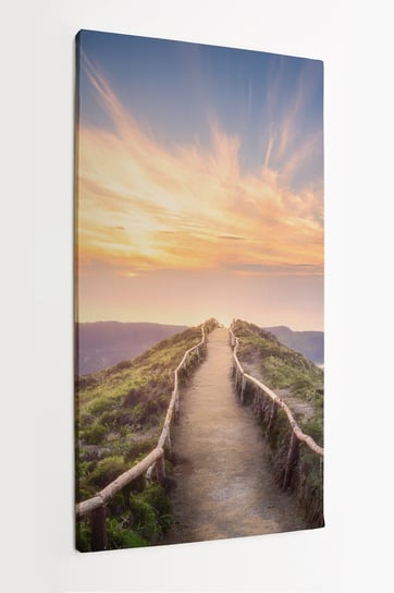 Obraz na płótnie HOMEPRINT, ścieżka wśród gór, krajobraz górski, Portugalia 50x100 cm HOMEPRINT