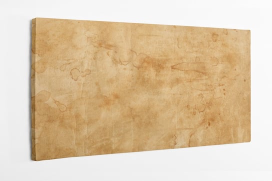 Obraz na płótnie HOMEPRINT, stara brązowa faktura papieru z plamami 100x50 cm HOMEPRINT