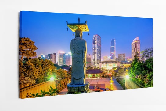 Obraz na płótnie HOMEPRINT, świątynia bongeunsa, posąg, zabytek, Seulu, Korea południowa 120x60 cm HOMEPRINT