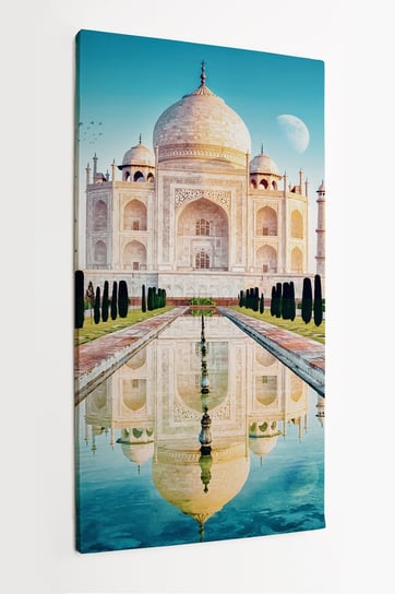 Obraz na płótnie HOMEPRINT, świątynia, kultura, Tadz Mahal, Tdaż, Indie 50x100 cm HOMEPRINT