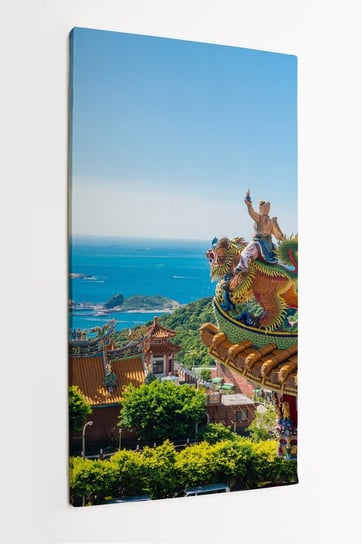 Obraz na płótnie HOMEPRINT, świątynia, panorama, krajobraz, Jiufen Old Street w Taipei 60x120 cm HOMEPRINT