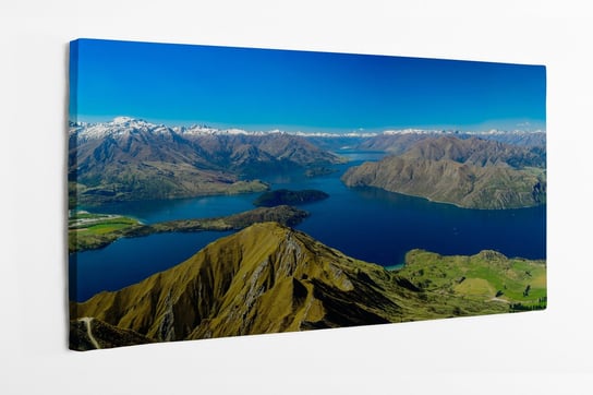 Obraz na płótnie HOMEPRINT, szczyt Roys Peak w Nowej Zelandii, przyroda 120x50 cm HOMEPRINT