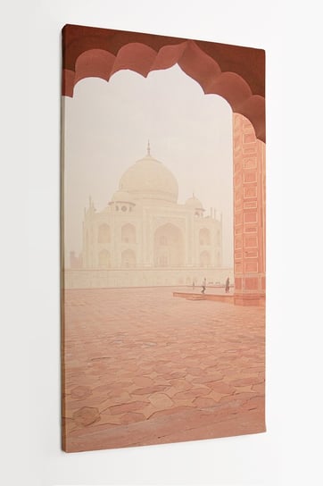 Obraz na płótnie HOMEPRINT, Tadż Mahal epicka tradycyjna architektura widok na wschód słońca 50x100 cm HOMEPRINT