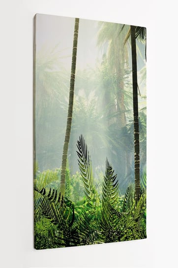 Obraz na płótnie HOMEPRINT, tropikalna dżungla o poranku 50x100 cm HOMEPRINT