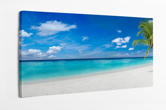 Obraz na płótnie HOMEPRINT, tropikalna plaża, piasek, piaszczysta, morze, ocean, wakacje ,lato 100x50 cm HOMEPRINT