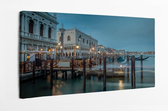 Obraz na płótnie HOMEPRINT, Wenecja nocą 100x50 cm HOMEPRINT