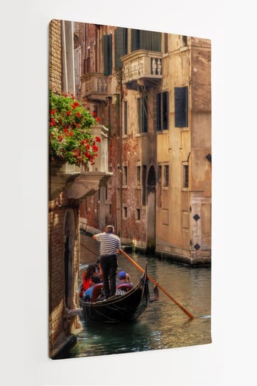 Obraz na płótnie HOMEPRINT, Wenecja, Włochy, gondola, kanał 50x100 cm HOMEPRINT