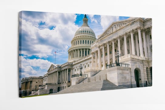 Obraz na płótnie HOMEPRINT, widok na budynek Capitolu w Waszyngtonie, USA 100x50 cm HOMEPRINT