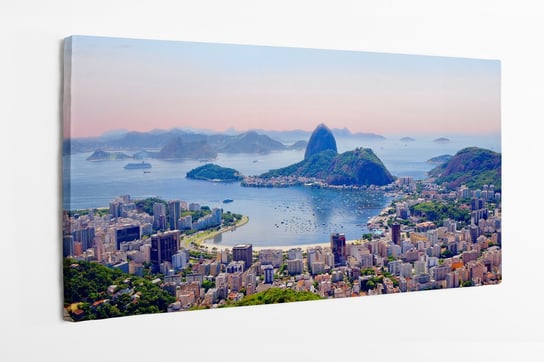 Obraz na płótnie HOMEPRINT, widok na miasto z góry Corcovado w Rio de Janeiro, Brazylia 120x50 cm HOMEPRINT