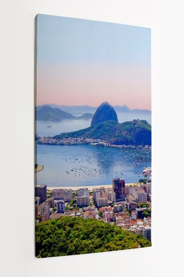 Obraz na płótnie HOMEPRINT, widok na miasto z góry Corcovado w Rio de Janeiro, Brazylia 50x100 cm HOMEPRINT