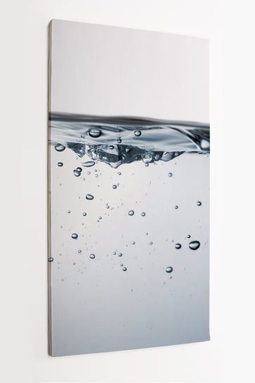 Obraz na płótnie HOMEPRINT, woda, krople wody, bąbelki w wodzie 50x100 cm HOMEPRINT