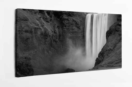 Obraz na płótnie HOMEPRINT, wodospad, dzika przyroda, Skogafoss, Islandia 100x50 cm HOMEPRINT