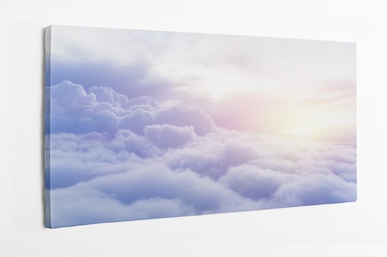 Obraz na płótnie HOMEPRINT, wschód słońca, chmury, pastelowe kolory 100x50 cm HOMEPRINT