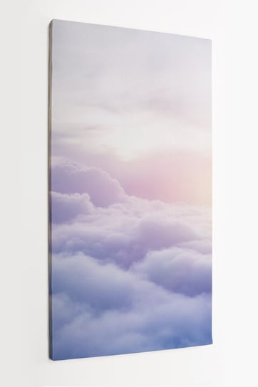Obraz na płótnie HOMEPRINT, wschód słońca, chmury, pastelowe kolory 50x100 cm HOMEPRINT