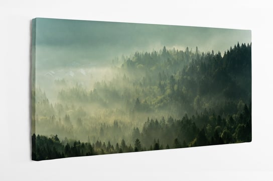Obraz na płótnie HOMEPRINT, wschód słońca , Jaworzyna Krynicka, Beskid Sadecki, małopolska 100x50 cm HOMEPRINT
