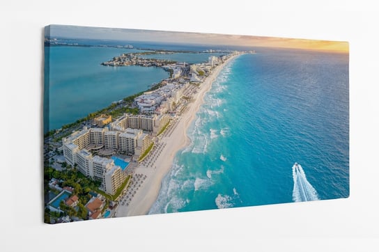 Obraz na płótnie HOMEPRINT, Wybrzeże Cancun w słońcu 120x60 cm HOMEPRINT
