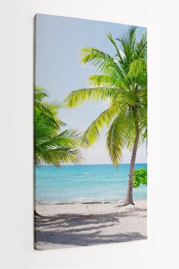 Obraz na płótnie HOMEPRINT, wyspa Catalina, Dominikana, tropiki, wakacje, plaża, palmy, morze, lato, relaks 60x120 cm HOMEPRINT